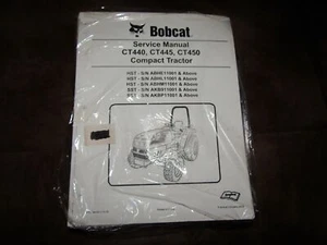 Bobcat CT440 CT445 CT450 Compact Tractor Service Manual Shop Repair Book 6987079 - Picture 1 of 4