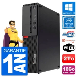 PC Lenovo Thinkcentre M910s SFF Intel G4400 RAM 16Go Scheibe 2To Windows 10 Wifi - Bild 1 von 7