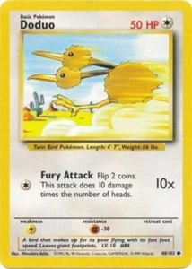 Pokémon TCG - Doduo - 48/102 - Common Unlimited [Moderately Played] - Picture 1 of 2
