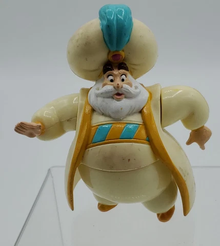 RARE Vintage 1993 Disney Aladdin The Sultan Jasmin's Father PVC Figure Cake Topp Cover