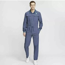 blue and white nike jogging suit