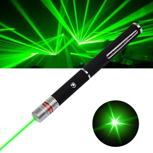 <1 mW grüner Laserpointer sichtbarer starker Lichtstrahl Laser 532 nm Aluminium - Bild 1 von 12