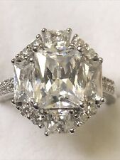 Gorgeous Bella Luce Cubic Zirconia Sterling Silver Ring Size 6