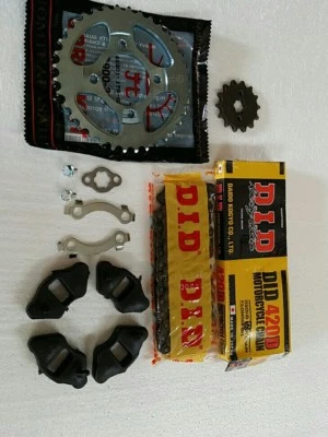 JUEGO PIÑONES CADENA HONDA C70 PASSPORT 70 1980 A 1983 (#*189) Foto 1 de 4