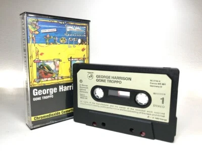 George Harrison GONE TROPPO Cassette 923724-4 **1ST ISSUE 1982** PAPER LABELS - Image 1 of 4