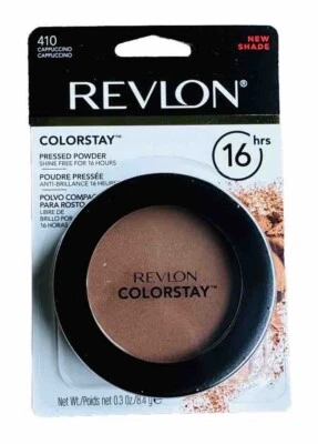 NEW Revlon ColorStay 410 CAPPUCCINO Longwearing Oil & Shine Free Pressed Powder - Image 1 of 2