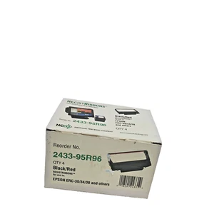 Epson Register Ribbons Black Red For ERC 30 34 38 Quantity 4 - Picture 1 of 5