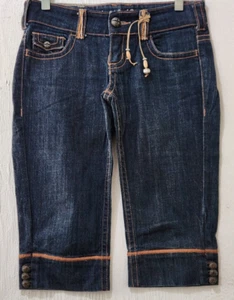 Industrial Cotton Jeans Bermuda Shorts Damen 3 Junior Blau Denim Mid Rise - Bild 1 von 11