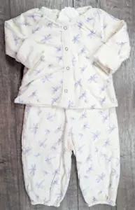 Baby Girl Clothes New Gap 3-6 Month 2pc Reversible Purple Dragonfly Dot Outfit - Picture 1 of 7