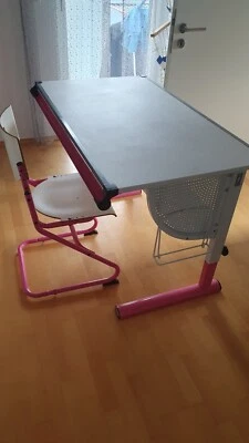 Schreibtisch für Schüler mit Stuhl, mitwachsend - Bild 1 von 4