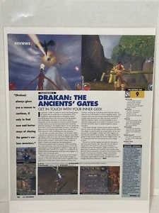 Drakan: The Ancient’s Gates Videospiel Rezension Magazin Artikel Druck Anzeige Wandkunst - Bild 1 von 8
