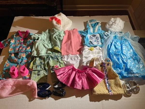 Lot of 18" doll clothes - 6 sets of unbranded, Justice, Disney, handmade items - Picture 1 of 7