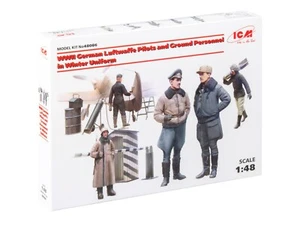 Zweiter Weltkrieg Luftwaffe Piloten, Bodenpersonal Maßstab 1/48 Kunststoff Modellbausatz ICM 48086 - Bild 1 von 11