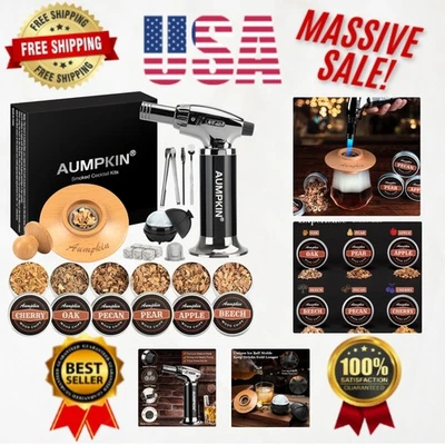 Kit para fumar cóctel con antorcha - Enciende sabores para momentos memorables Foto 1 de 4