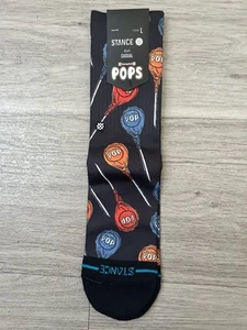 Stance Kid’s Tootsie Pop Casual Poly Crew Socks, Y Large 3-3.5, NWT - Picture 1 of 6
