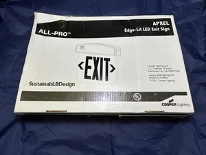 COOPER Lighting APXEL71G Exit Sign APXEL Edge-Lit LED - Picture 1 of 5