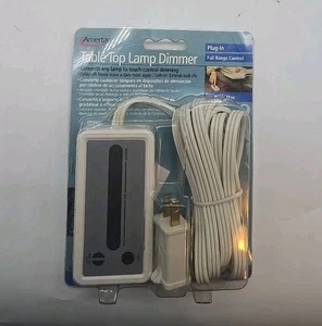 AMERTAC Lámpara de Mesa Enchufable Interior Atenuador Cable de 6 Pies Nuevo En Embalaje - Imagen 1 de 6