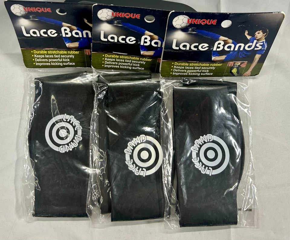 Unique Sports Lace Cover Bands Soccer Cleat Durable Stretch Rubber Kick Athletic