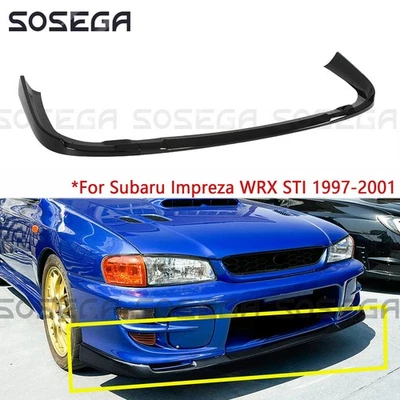 Parachoques delantero brillo labial para Subaru Impreza WRX STI 1997-2001 estilo V Foto 1 de 4