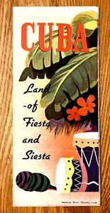 Vintage 1950s Cuban Tourist Commission Pre-Castro Cuba Vacation Travel Pamphlet - Picture 1 of 4