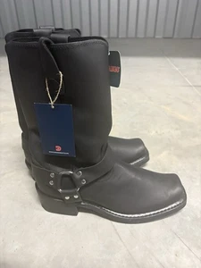 Durango Hombre Botas Cuero Negro con Hebilla Plateada Hombre 9.5 - Imagen 1 de 9