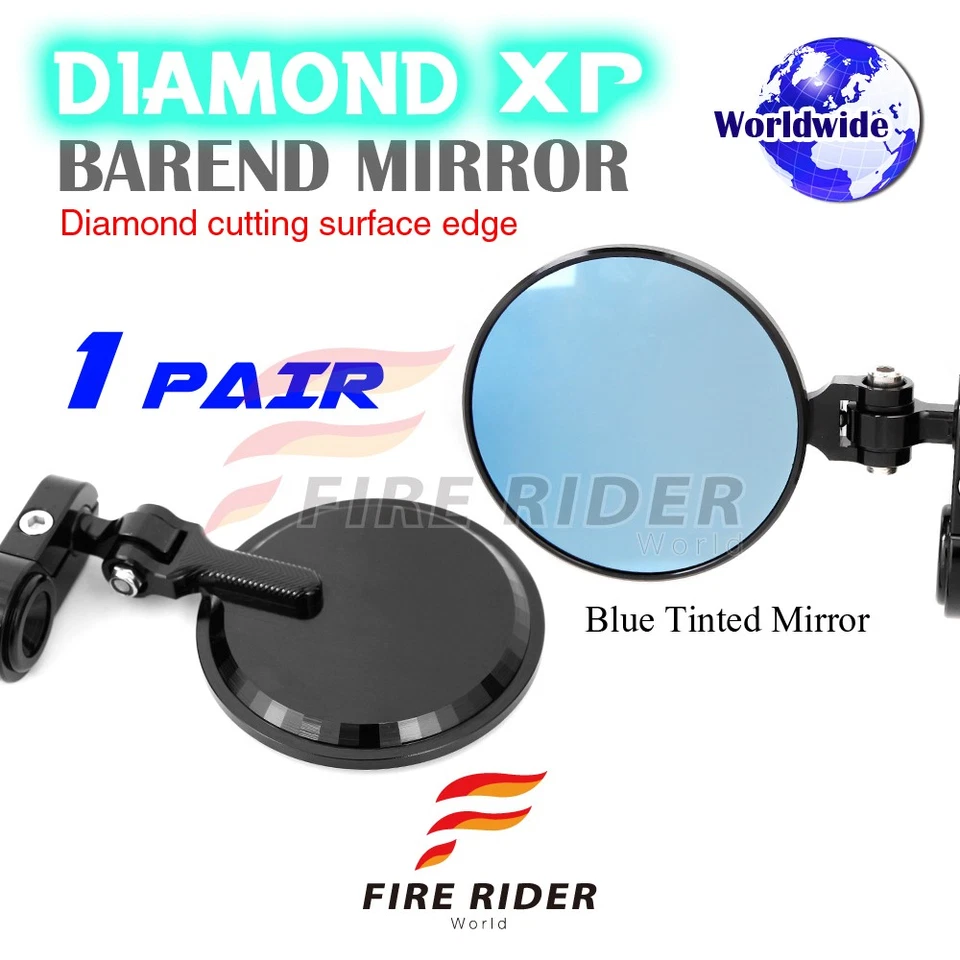 Espejos retrovisores plegables CNC negros XP15 para Ducati Monster 695 07-08 Foto 1 de 4