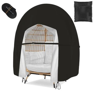 Double Egg Chair Cover Waterproof Patio Hanging Extra Large Zipper Heavy Duty... - Picture 1 of 7