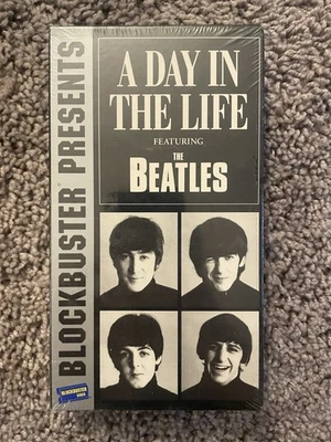 Sealed VHS The Beatles A Day In The Life 1995 Blockbuster Presents Rare - Image 1 of 2