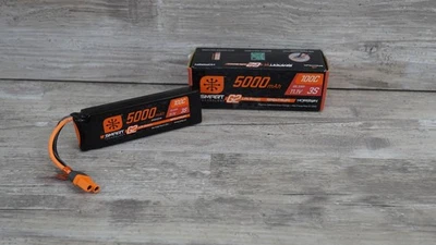 Spektrum - 11.1V 5000mAh 3S 100C Smart G2 LiPo Battery: IC5, SPMX53S100,Multi - Image 1 of 4