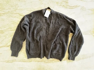 It Is Well LA Open Cardigan Black Size S Knit BNWT - Picture 1 of 9