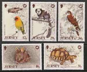 (1239) Jersey Scott 456-460 MNH, Wildlife, set of 5 (1239) - Picture 1 of 1