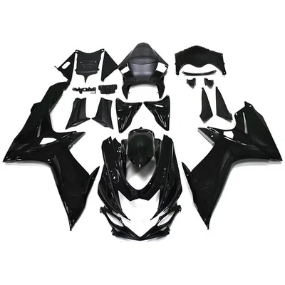 Glossy Black Fairings Cover for GSXR600 750 Suzuki 2011-2021 Plastic Bodywork - Imagem 1 de 4