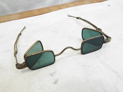 Antique Schild 4 Lens Rectangular Blue/Green Sunglasses Spectacles Sun Glasses - Image 1 of 4