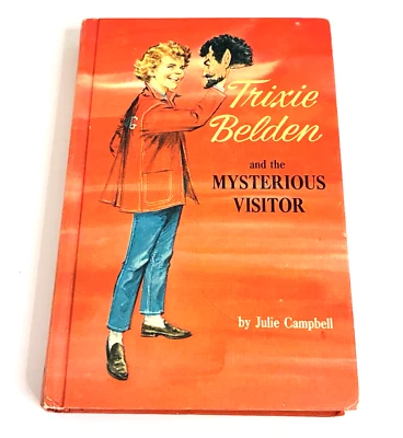 Trixie Belden & the Mysterious Visitor Campbell Vtg 1960's Tween Mystery Book - Image 1 of 4