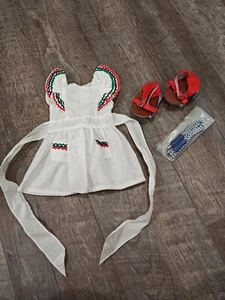 Pleasant Company Molly Birthday Pinafore, Party Games Skates & NIP Jump rope - Picture 1 of 9