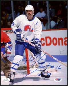 MICHEL GOULET signed 8x10 photo (Nordiques - autograph) HOF - PSA/DNA certified! - Picture 1 of 2