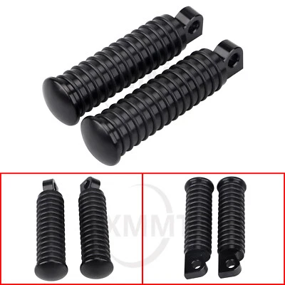 Black Footpeg Footrest For Harley Road King Sportster 1200 Super Low XL1200T US Foto 1 de 4