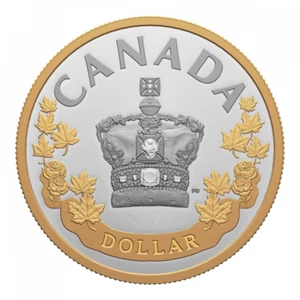 Edición Especial Dólar Prueba Plata - The Imperial State Crown Canada PP 2022 - Imagen 1 de 6