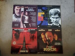 Laserdisc 4 disc lot/First Knight,Patriot Games,Crimson tide,The Rock