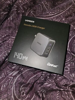 全新 Ugreen Nexode 140W USB C GaN 充电器-3 端口 壁式充电器 2 USB-C + 1 USB-A — 第 1/4 张图片