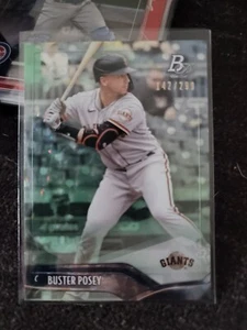 Buster Posey Ice San Francisco Giants #49 142/299 2021 Bowman Platinum Card - Picture 1 of 2