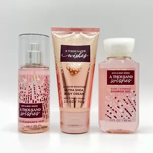Bath & Body Works Mille Desideri Nebulizzatore, Crema e Gel Doccia Travel Size Set 3pz - Foto 1 di 3