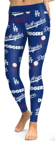 Los Angeles Dodgers Women's Leggings Small - 2X-Large Logo Style Cover