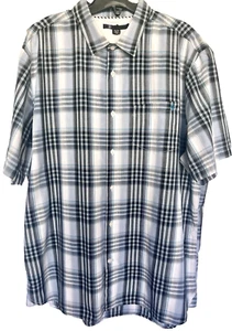 VOLCOM Shirt Men's Size XL Plaid X-Factor Short Sleeve Button Up Pocket A0411012 - Picture 1 of 23