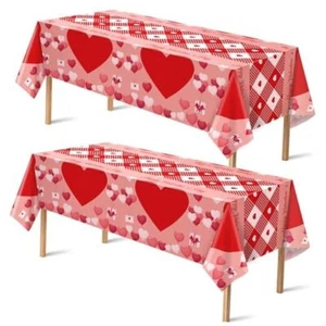 2 Pack Valentines Day Decorations - Valentines Decor - Disposable 1 Red - Picture 1 of 8