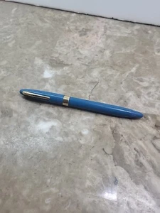 Vintage Sheaffer Teal Blue Vintage Fountain Pen Snorkel 14k Nib 1950s - Picture 1 of 4