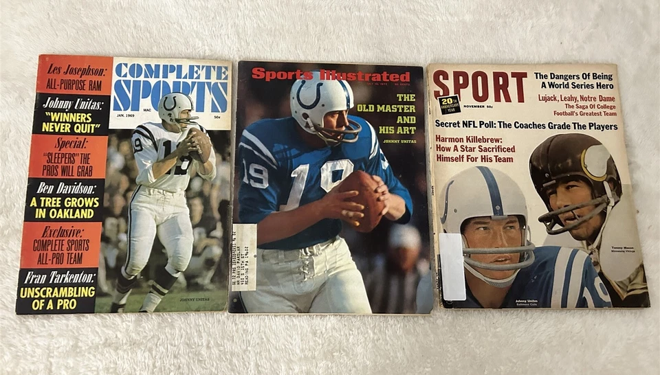 Sports Illustrated Complete Sport 1965 1969 1972 Baltimore Colts Johnny Unitas  Foto 1 de 1