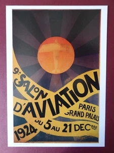 REPRODUCTION ENCYCLOPEDIE AFFICHE 9ème SALON AVIATION PARIS GRAND PALAIS 1924 - Imagen 1 de 1