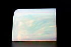 44-47Gr 1Pc White Aurora Rainbow Opal Resin 80% Lab Grown Faceting Rough Stone