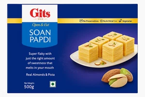 Gits Soan Papdi 500g - Authentic Indian Flaky Sweet für Diwali, Rakhi, Eid - Bild 1 von 1